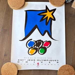 Vintage 90s Olympics poster - Albertville 1992!